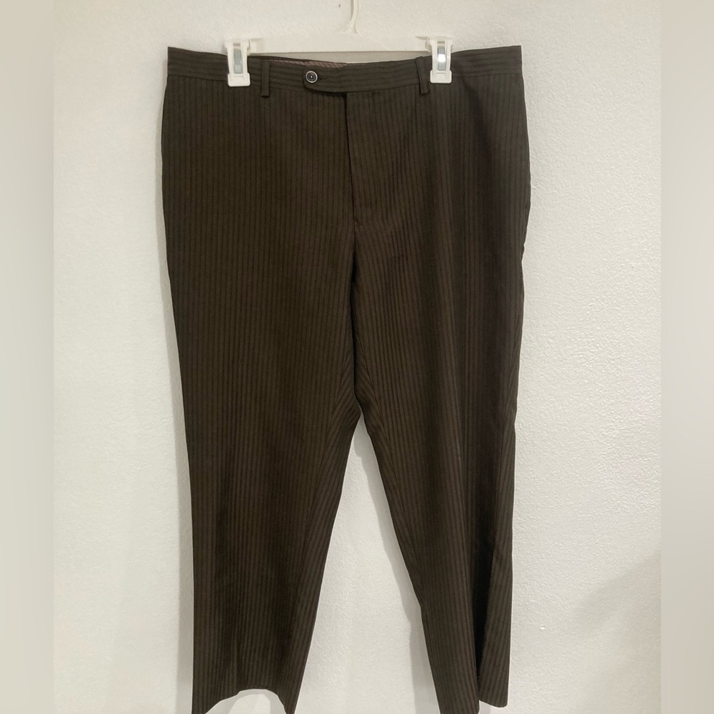 Brown Striped Slacks